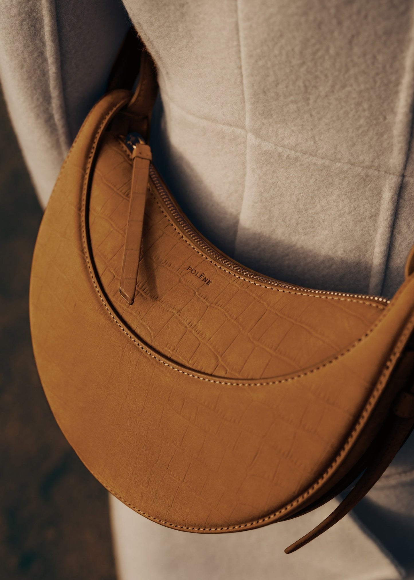 Numéro Dix – Crocodile Nubuck Cannelle