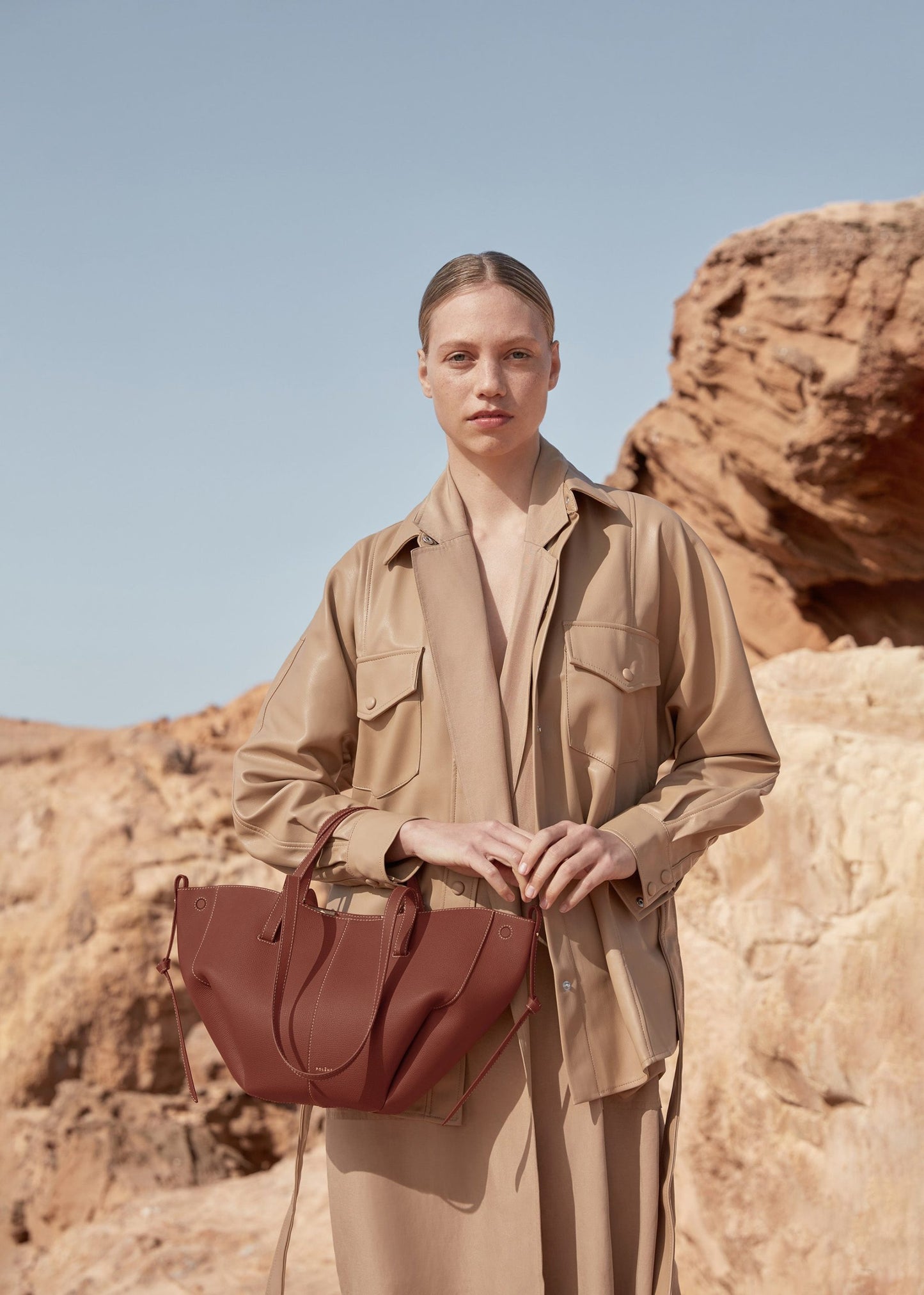 Cyme Mini – Cognac texturé