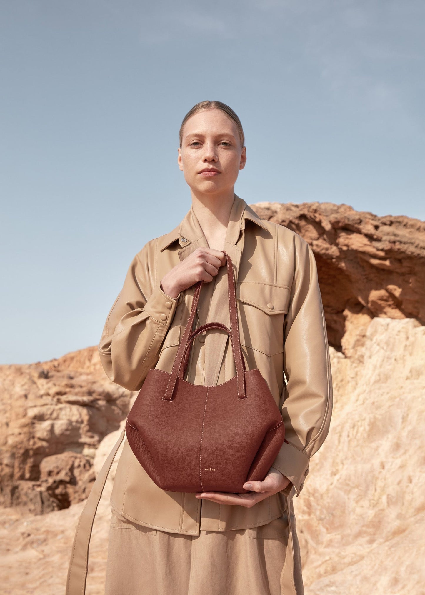 Cyme Mini – Cognac texturé