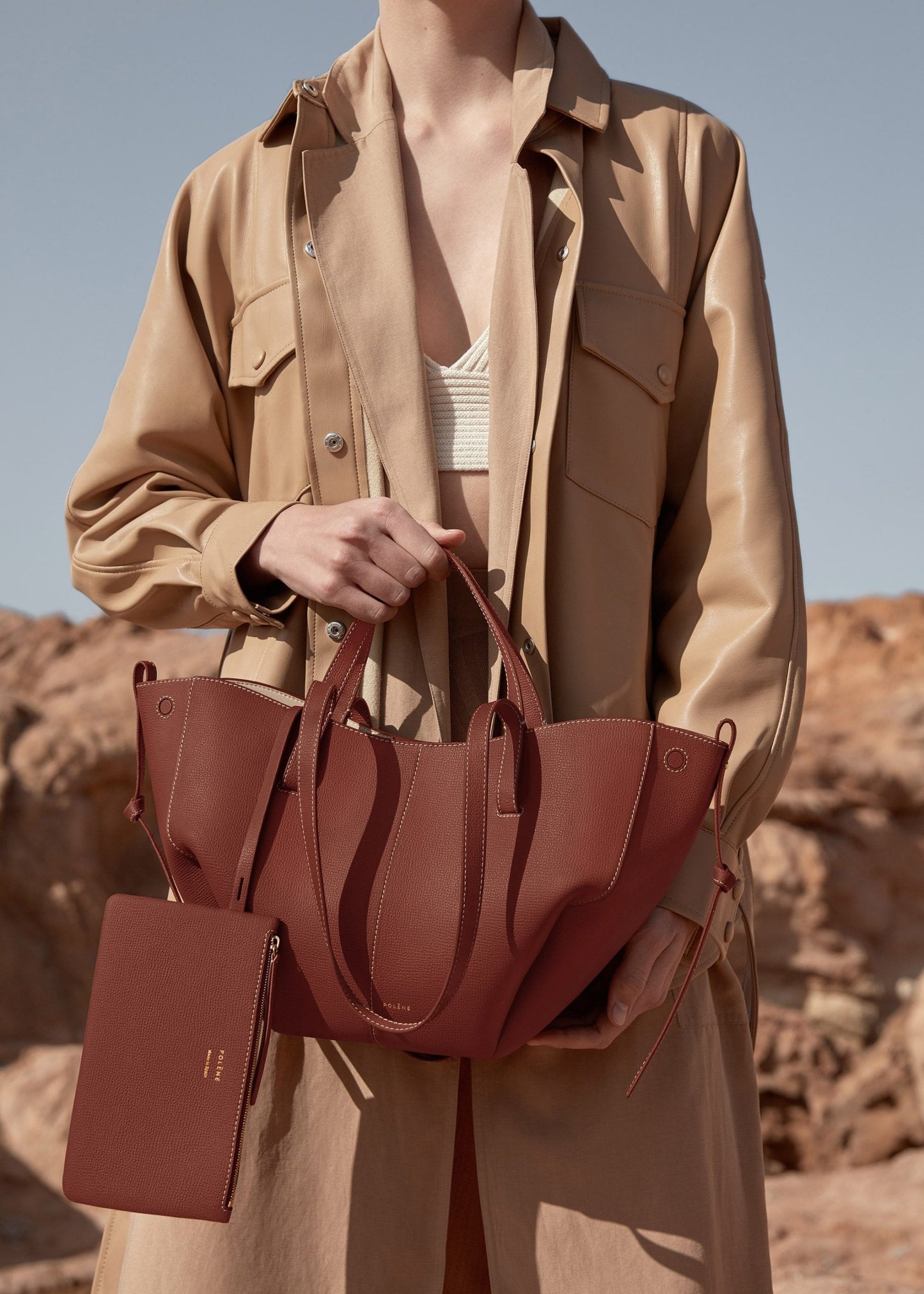 Cyme Mini – Cognac texturé