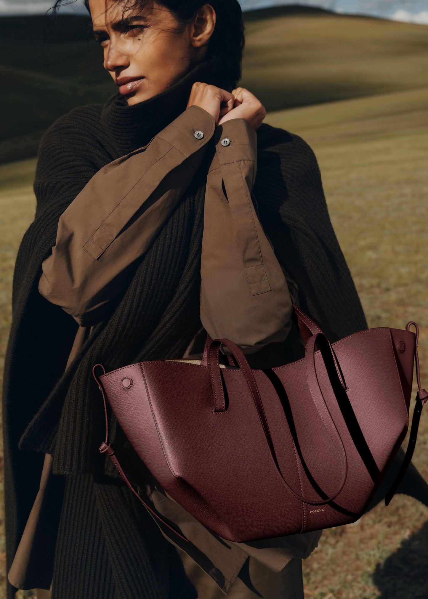 Cyme Mini – Cerise noire texturée